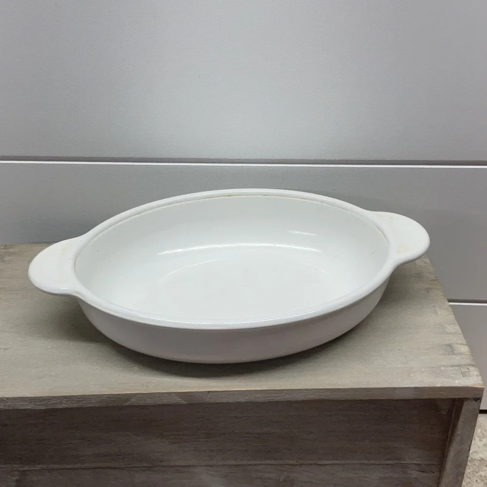 Corning Ware P-14-B White Oval Casserole Dish 14 Ounce Vintage Bakeware USA